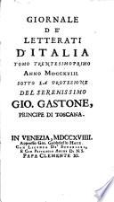 Giornale de' letterati d'Italia
