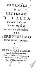 Giornale de'letterati d'Italia