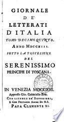 Giornale de letterati d'Italia