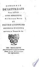 Giornale de' letterati