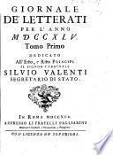 Giornale de'letterati