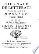 Giornale de'letterati per l'anno ... pubblicato col titolo di Novelle letterarie oltramontane