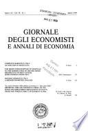 Giornale degli economisti e annali di economia