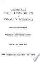 Giornale degli economisti e annali di economia