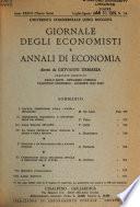 Giornale degli economisti e annali di economia