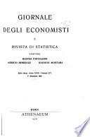 Giornale degli economisti e rivista di statistica