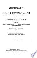 Giornale degli economisti e rivista di statistica