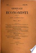 Giornale degli economisti organo dell'Associazione per il progresso degli studi economici
