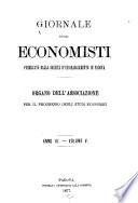 Giornale degli economisti organo dell'Associazione per il progresso degli studi economici