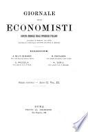 Giornale degli economisti organo dell'Associazione per il progresso degli studi economici