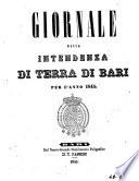 Giornale dell'Intendenza di Bari