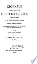 Giornale dell'Italiana letteratura