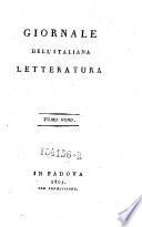Giornale dell'Italiana letteratura