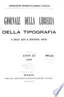 Giornale della libreria, della tipografia, e delle arti ed industrie affini