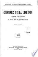 Giornale della libreria, della tipografia, e delle arti ed industrie affini