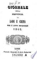 Giornale Della Provincia Di Lodi E Crema