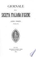 Giornale della Reale Società Italiana d'Igiene