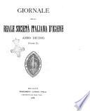 Giornale della Società italiana d'igiene