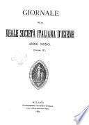 Giornale della Società italiana d'igiene