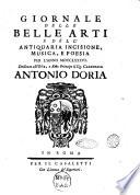 Giornale delle belle arti e della incisione, antiquaria, musica e poesia