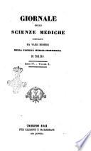 Giornale delle scienze mediche della Società medico-chirurgica di Torino