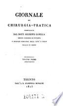 Giornale di Chirurgia Pratica, compilato dal Dott. Giuseppe Canella