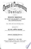 Giornale Di Corrispondenza Pei Dentisti