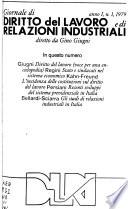 Giornale di diritto del lavoro e di relazioni industriali