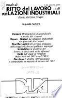 Giornale di diritto del lavoro e di relazioni industriali