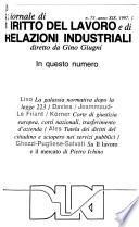 Giornale di diritto del lavoro e di relazioni industriali