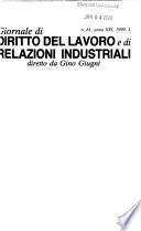 Giornale di diritto del lavoro e di relazioni industriali
