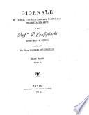 Giornale di Fisica. Chimica e storia naturale ossia Raccolte di Memorie sulle Scienze, Arti e Manifatture ad esse relative di Luigi Brugnatelli