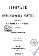 Giornale Di Giurisprudenza Pratica, Compilato Da L. Beretta E G. G. Dr. Putelli
