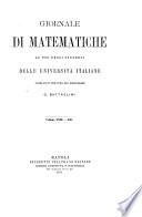 Giornale di matematiche di Battaglini