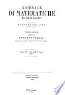 Giornale di matematiche di Battaglini