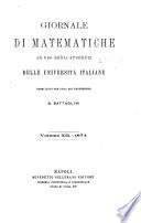 Giornale di matematiche di Battaglini