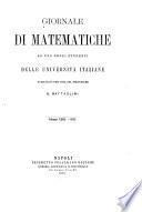 Giornale di matematiche di Battaglini