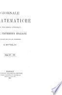 Giornale di matematiche di Battaglini