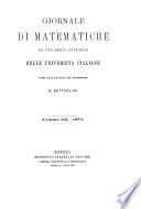Giornale di matematiche di Battaglini