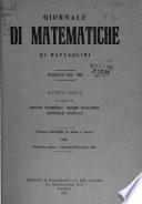 Giornale di matematiche di Battaglini