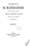 Giornale di matematiche