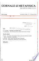 Giornale di metafisica