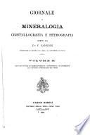 Giornale di mineralogia, cristallografia e petrografia