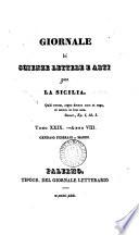 Giornale di scienze, letteratura ed arti per la Sicilia