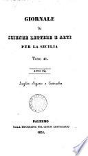 Giornale di scienze, letteratura ed arti per la Sicilia