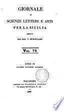 Giornale di scienze, letteratura ed arti per la Sicilia