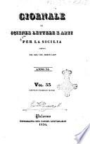 Giornale di scienze, lettere e arti per la Sicilia