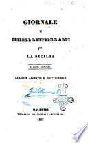 Giornale di scienze, lettere e arti per la Sicilia