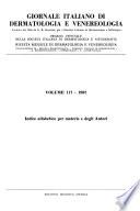Giornale italiano di dermatologia e venereologia