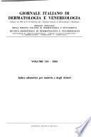 Giornale italiano di dermatologia e venereologia